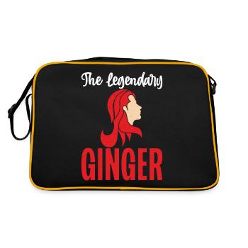 Redhead Gifts - Retro Tasche - Schwarz/Gold - Hinten