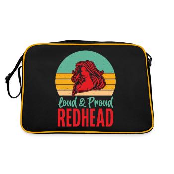 Redhead Gifts - Retro Tasche - Schwarz/Gold - Hinten