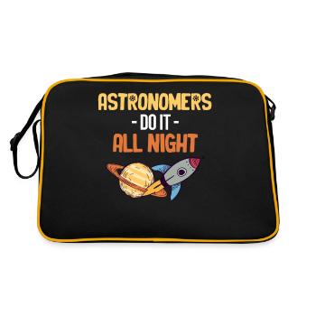 Les astronomes font toute la nuit - Sac Retro - noir/or - Dos