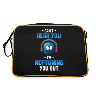 Je ne t’entends pas, je suis Neptune, toi - Sac Retro - noir/or - Dos