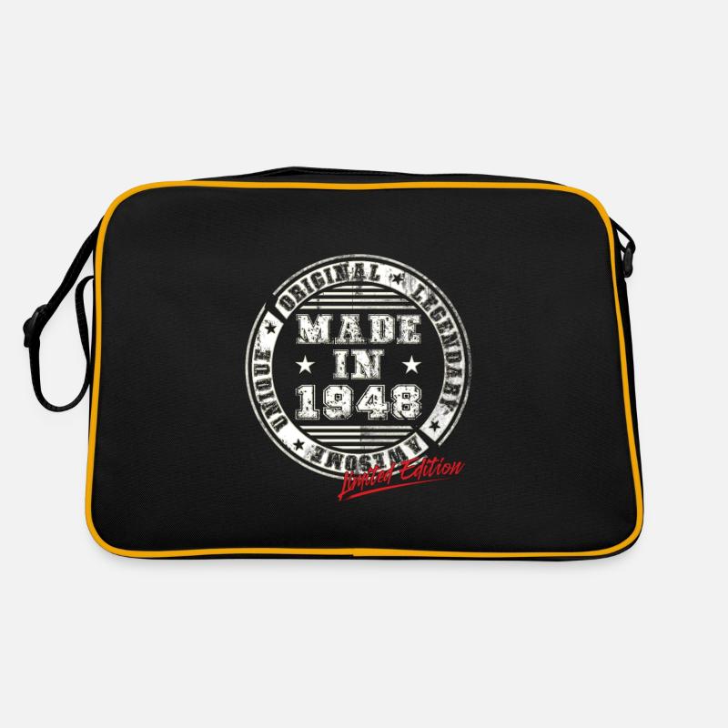 Retro Patch Vintage 1948 Birthday Gift Retro Bag