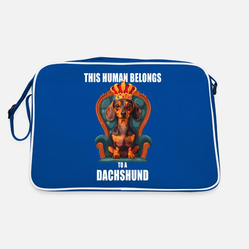 Cet humain appartient à un teckel Teckel Chiens Sac Retro
