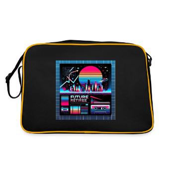 Future Retiree 8 - Retro Bag - black/gold - Back