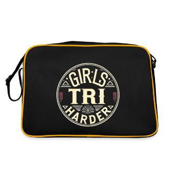 Girls Tri Harder 12 - Retro Tasche - Schwarz/Gold - Hinten