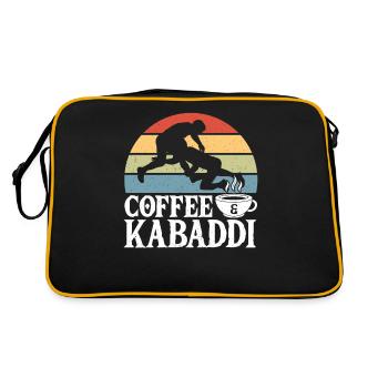 Gift for Kabaddi Lovers - Retro Bag - black/gold - Back