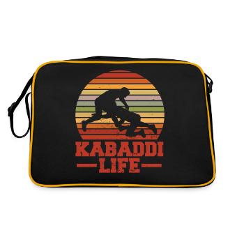 Gift for Kabaddi Lovers - Retro Bag - black/gold - Back