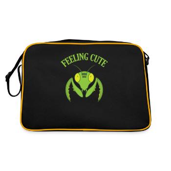 Feeling Cute Mantis - Retro Bag - black/gold - Back