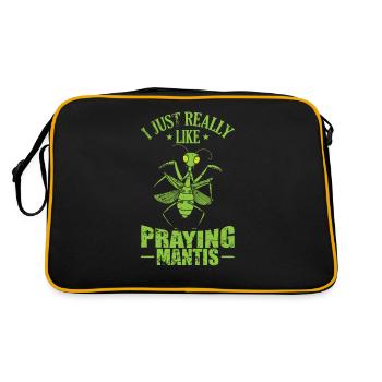 I just really like praying Mantis - Retro Bag - black/gold - Back