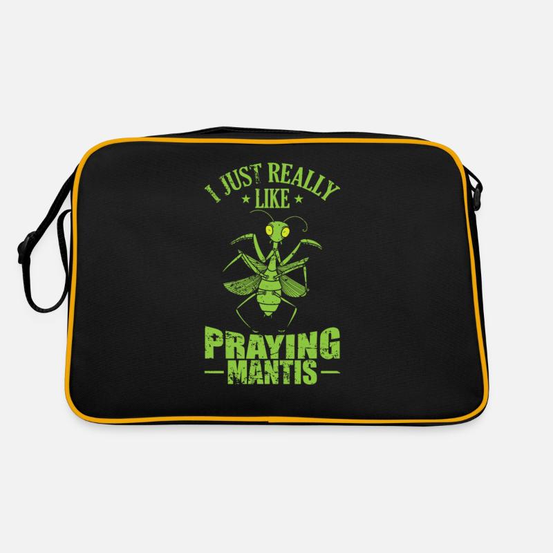 I just really like praying Mantis Retro Tasche
