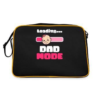 Future Dad Loading Dad Mode - Retro Bag - black/gold - Back