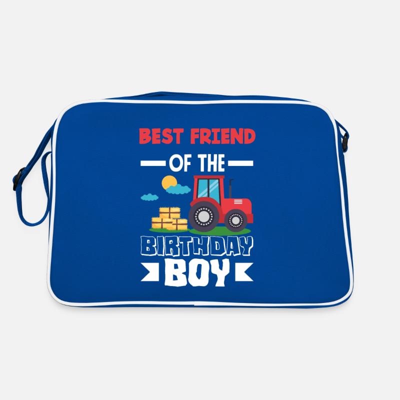 Best Friend From Birthday Boy Tractor Retro Bag