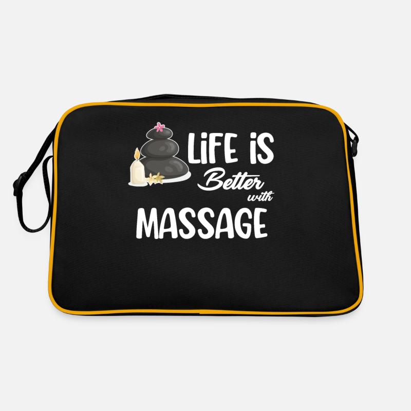 Das Leben Ist Besser Mit Massagetherapeutin Retro Tasche