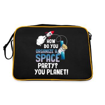 Comment organiser une space party ? Vous - Sac Retro - noir/or - Dos
