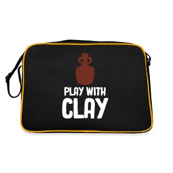 Play with Clay Funny Pottery Crafty Wheel - Retro Bag - black/gold - Back
