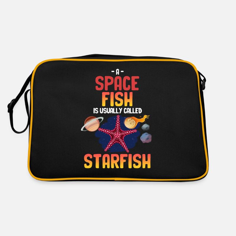 Ein Raumfisch Wird Normalerweise Als Seestern Retro Tasche