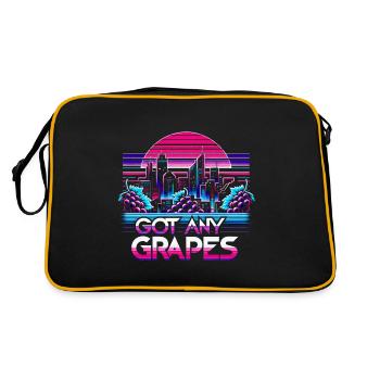 Got Any Grapes 9 - Retro Bag - black/gold - Back