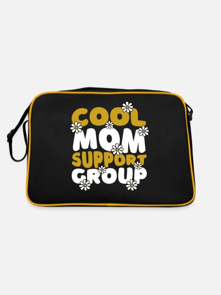 Maman Soutien Maman - Sac Retro - noir/or - Dos