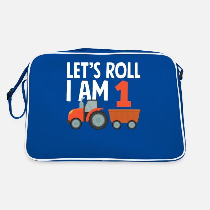 1. Geburtstag Traktor 1 Jahr Geburtstagsshirt Retro Tasche