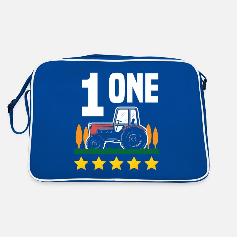 1. Geburtstag Traktor 1 Jahr Geburtstagsshirt Retro Tasche