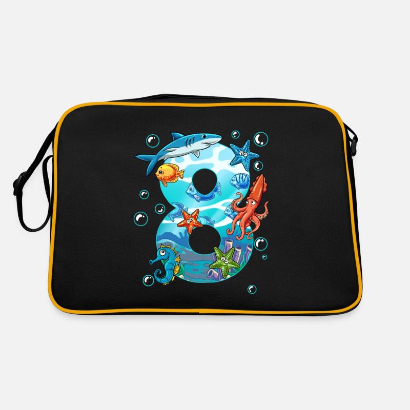 8e anniversaire créatures marines Sac Retro