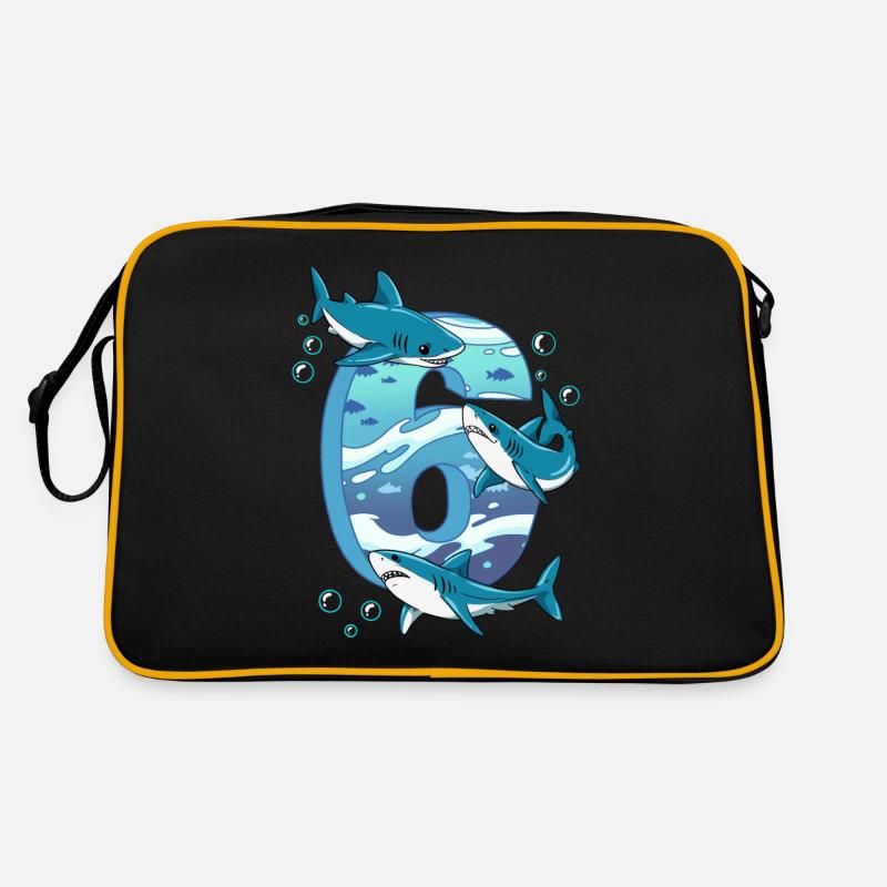Requin du 6e anniversaire Sac Retro