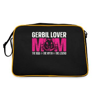 Amoureuse de la gerbille Maman L’idole Le mythe Amoureux des animaux - Sac Retro - noir/or - Dos