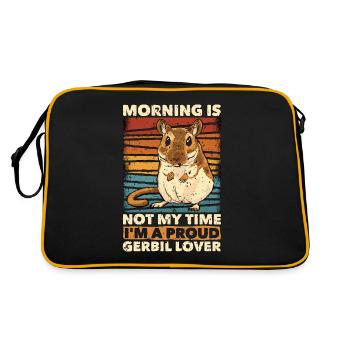Le matin des amoureux des gerbilles n’est pas mon heure Gerbillinae - Sac Retro - noir/or - Dos