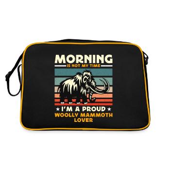 Le matin de l’amant de mammouth laineux n’est pas ma préhistoire - Sac Retro - noir/or - Dos