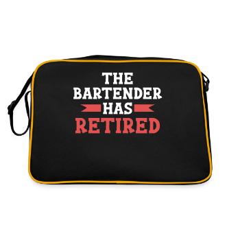 Le barman a barman serveur barman dans le - Sac Retro - noir/or - Dos