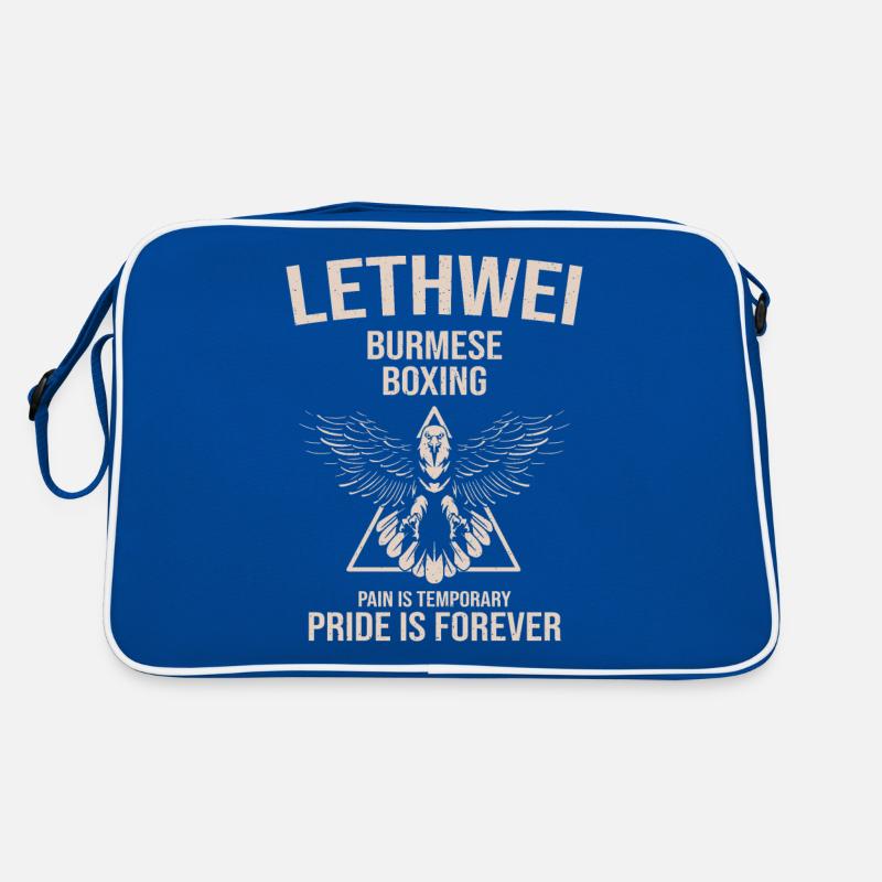 Lethwei burmesisches Geschenk Retro Tasche