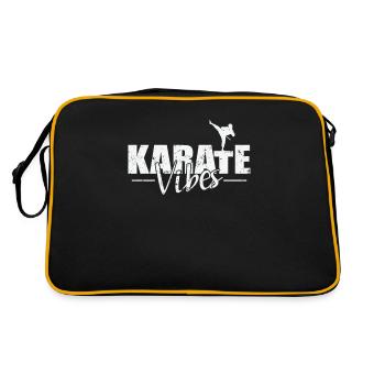 Karate Vibes - Retro Bag - black/gold - Back