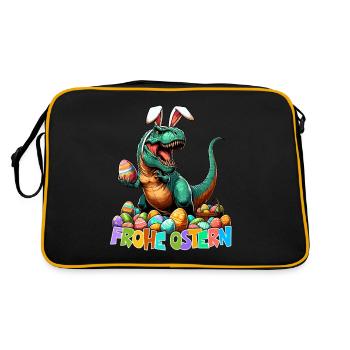 Dinosaure Trex garçons panier de Pâques lapin de Pâques - Sac Retro - noir/or - Dos