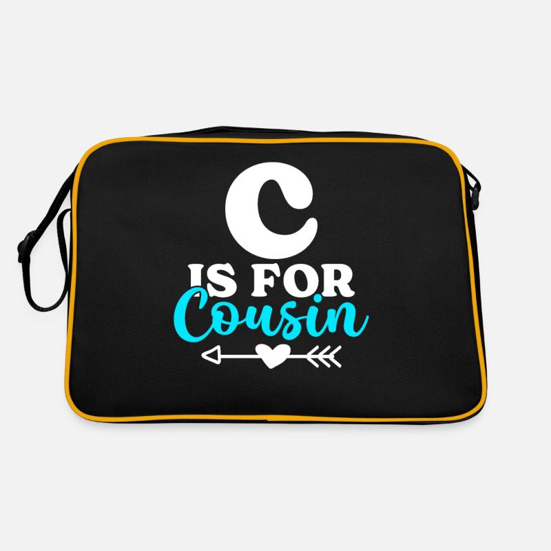 Cadeaux Cousin - Sac Retro - noir/or