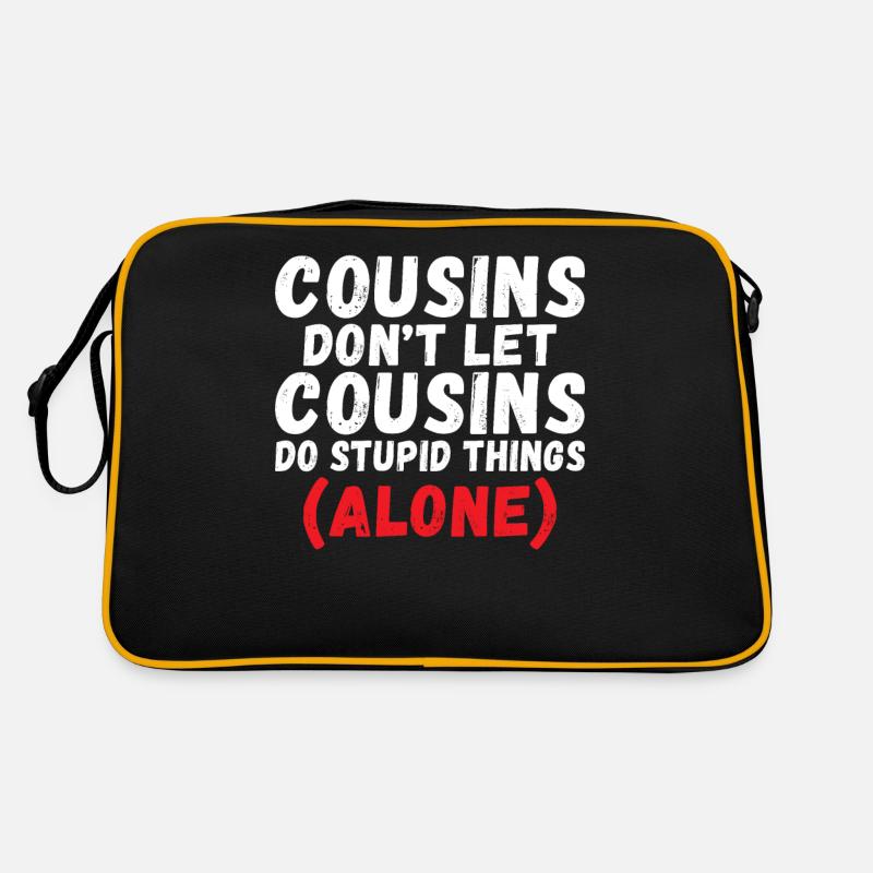 Cadeaux Cousin - Sac Retro - noir/or