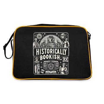 Historically Bookish - Retro Bag - black/gold - Back