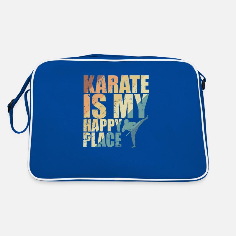 Karate is my Happy Place Retro Tasche