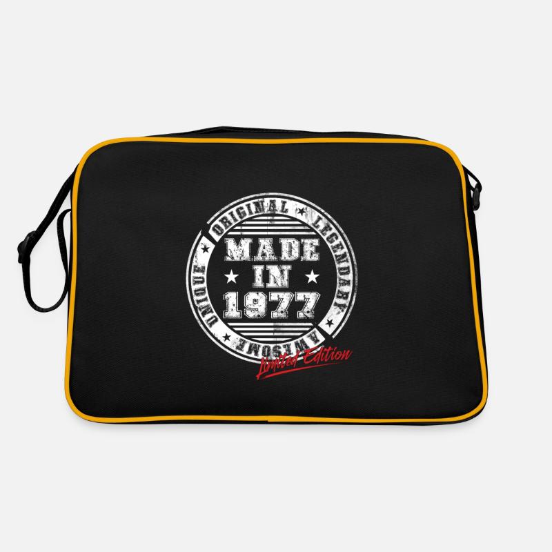 Retro Patch Vintage 1977 Birthday Gift Retro Bag
