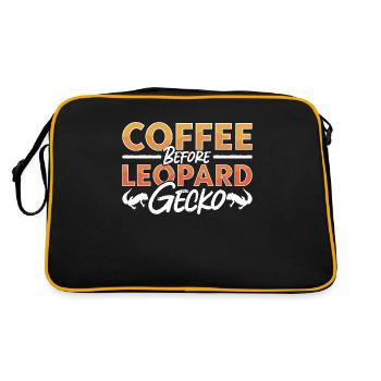 Café Gecko léopard avant l’amateur de café Geckos - Sac Retro - noir/or - Dos