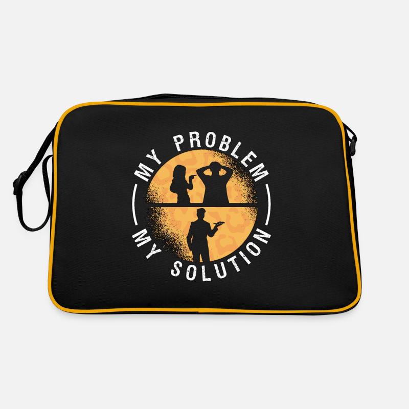 Leopard Gecko Lover My Problem My Pictogram Dad Retro Bag
