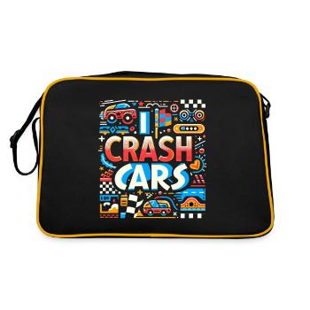 I Crash Cars 9 - Retro Bag - black/gold - Back