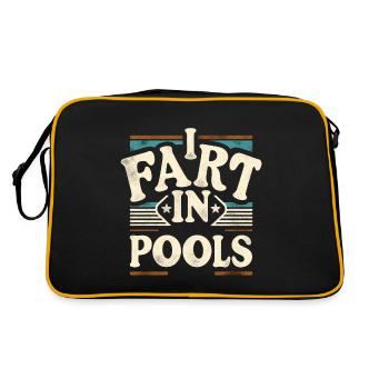 I Fart In Pools 6 - Retro Bag - black/gold - Back