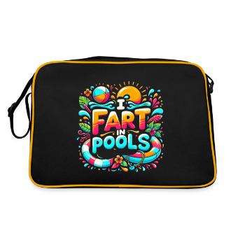 I Fart In Pools 14 - Retro Bag - black/gold - Back