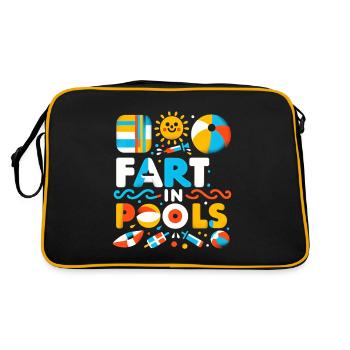 I Fart In Pools 7 - Retro Bag - black/gold - Back