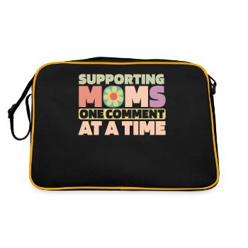Maman Soutien Maman - Sac Retro - noir/or - Dos