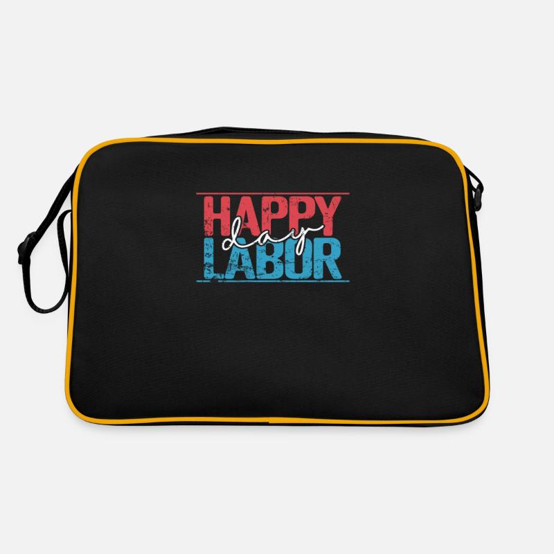 Happy Labor Day Diligent Workers Retro Bag