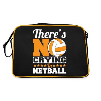 Cadeau de joueur de netball Love Netball - Sac Retro - noir/or - Dos