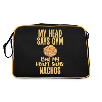 Cadeaux de graisse drôles - Sac Retro - noir/or - Dos