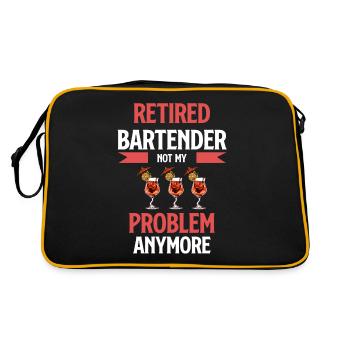 Le barman à la retraite n’est plus mon problème - Sac Retro - noir/or - Dos