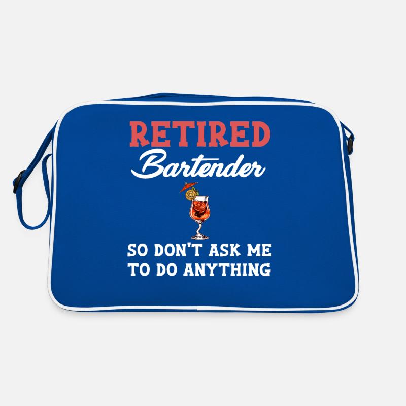 Barkeeper Im Ruhestand, Also Frag Mich Nicht, Retro Tasche