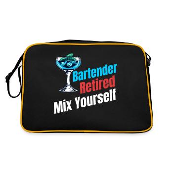Barman à la retraite Mix Yourself Barman - Sac Retro - noir/or - Dos